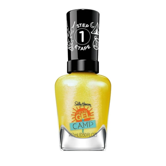 Sally Hansen Miracle Gel, Summer Camp Catching Fireflies, Long Lasting, Gel-Like Formula, No UV Lamp Needed, Yellow Nail Polish
