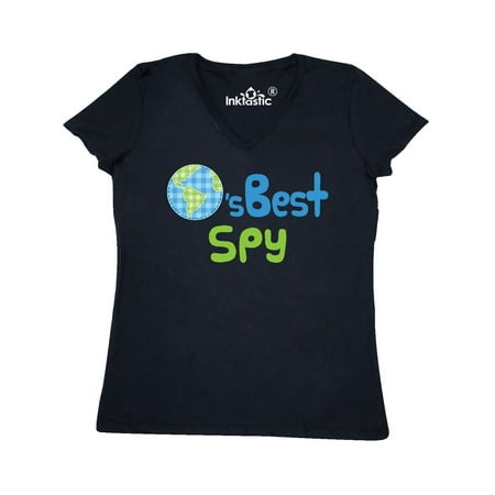 Worlds Best Spy Women's V-Neck T-Shirt (Best Spy Gadgets In The World)