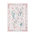 thumbnail image 4 of GlowSol 5'x7' Washable Area Rug Floral Peacock Print Rug Soft Non Slip Low Pile Accent Rugs for Dining Room Home Office, Pink, 4 of 7