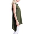thumbnail image 2 of Fever Ladies' Sleeveless Blouse (Olive, X-Large), 2 of 3