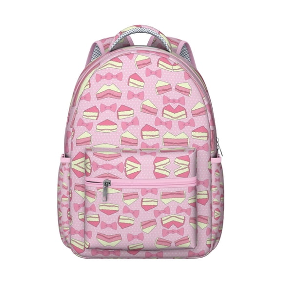 Life is Better with Ice Cream Students Backpack Colorful Ice Cream Lover School Bag with Sweet Treats Dessert Pattern, Durable and Comfortable for Students