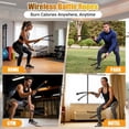 thumbnail image 7 of Portable Ropeless Battle Ropes, Adjustable Weights Cordless Battle Ropes for Home Gym with 2 Pack, Weighted Exercise Equipment for Low-Impact Workout, Strength & HIIT, for Men & Women (Pink), 7 of 7