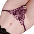thumbnail image 2 of Lefu String Femme Dentelle Sexy sous-Vêtements Taille Basse Grande Taille String Perle Brodée, 2 of 3