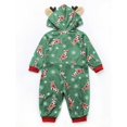 thumbnail image 5 of GRNSHTS Christmas Family Matching Hoodie Pajamas Reindeer One Piece Jumpsuit Zipper Pjs for Adult Kids Baby, 5 of 7