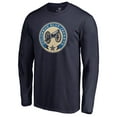 thumbnail image 2 of Men's Navy Columbus Blue Jackets Team Alternate Long Sleeve T-Shirt, 2 of 3