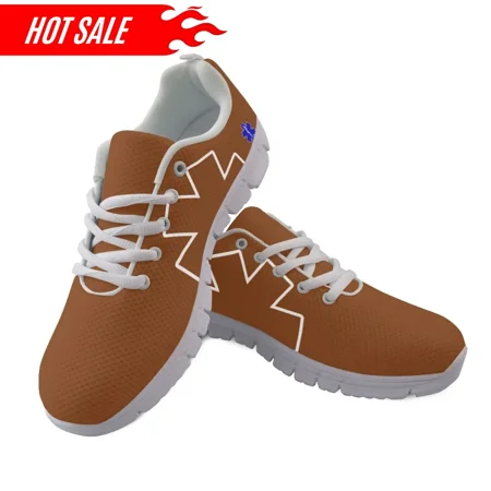 

New Fashion Gradient Color Women Nursing Shoes Lace Up Winter Spring Comfortable Walk Shoe Paramedic EMT EMS Design Mesh Sneaker