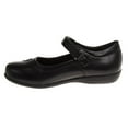 thumbnail image 5 of French Toast Girls' Hook & Loop School Uniform Dress Shoes with Heart Decoration - Black, 5, 5 of 7