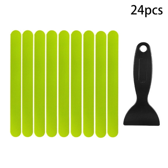 Piwvid Non Slip Bathtub Stickers, 24 PCS Shower Stickers for Safety Bathroom Tubs, Bathtub Non Slip Stickers and Adhesive Decals Scraper for Bath Tub, Shower Floor, Stairs, Ladders