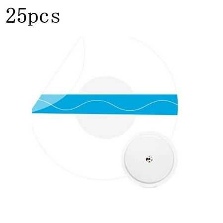 

25Pcs Fixic Outdoor Sports Patch Portable Sensor Patch Round Transparent