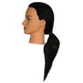 thumbnail image 6 of 100% Human Hair 18 " Mannequin Head Hairdresser Training Head Manikin Cosmetology Doll Head, 6 of 6