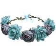 thumbnail image 1 of Corona de flores rosas ajustable para mujeres y niñas, diademas, corona de pelo romántica, tocado, boda, fiesta de cumpleaños Ormromra CPB-DE-LYY882-3, 1 of 5