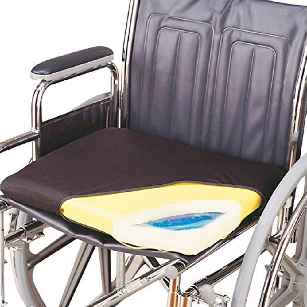 SkilCare GelFoam Wheelchair Cushion, 18x16" with Cloth Cover 1 Each