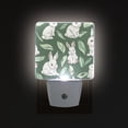thumbnail image 3 of Cute Rabbit and Leaf Night Light 2 Pack LED Nightlight Plug into Wall Dusk to Dawn Sensor Soft White, 3 of 7
