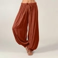 thumbnail image 2 of TAIAOJING Womens Casual Pants Plus Size Solid Casual Loose Harem Comfy Trousers, 2 of 6