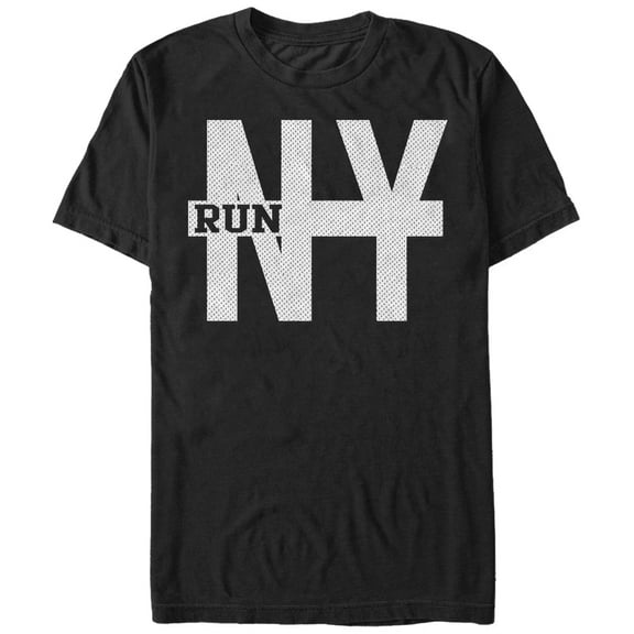 Women's CHIN UP Run New York Boyfriend Graphic Tee Black Large