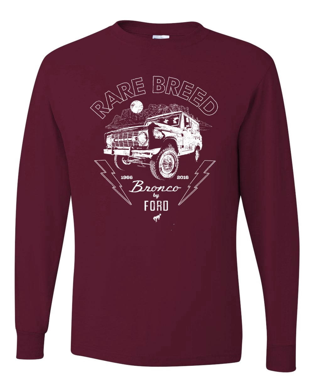Wild Bobby Rare Breed Ford Bronco Men Long Sleeve Shirt