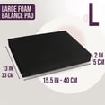 thumbnail image 2 of PRISP Large Foam Balance Pad - High-Density Stability Training Mat for Yoga, Fitness, Home Gym, Physical Therapy and Coordination Exercises; Workout Equipment, Balancing Board Knee Cushion, 2 of 8