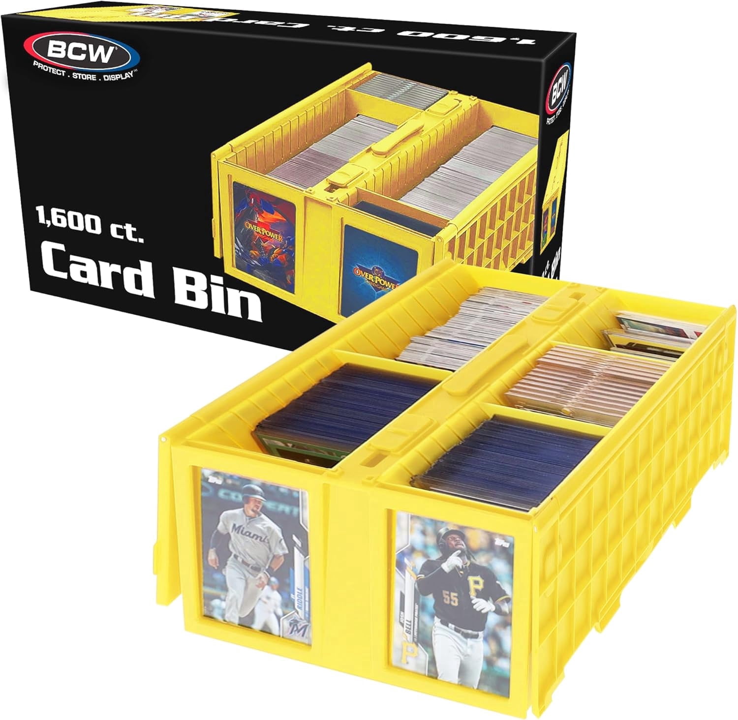 bcw graded card bin Partition Identification slots on the ends help you mark your boxes with either an index card or a toploading card holder BCW Collectible Card Bin 3200