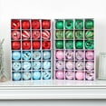 thumbnail image 2 of Wosthever Impresionantes adornos de bolas de Navidad de PVC para decoración festiva, caja de bolas galvanizada pintada, ornamento de árbol Kits de decoración para fiestas estilo azul, 2 of 6