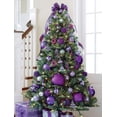 thumbnail image 4 of Kit De 4 Esferas Navideñas Moradas Iridiscente 20 Cm Adornos, 4 of 4