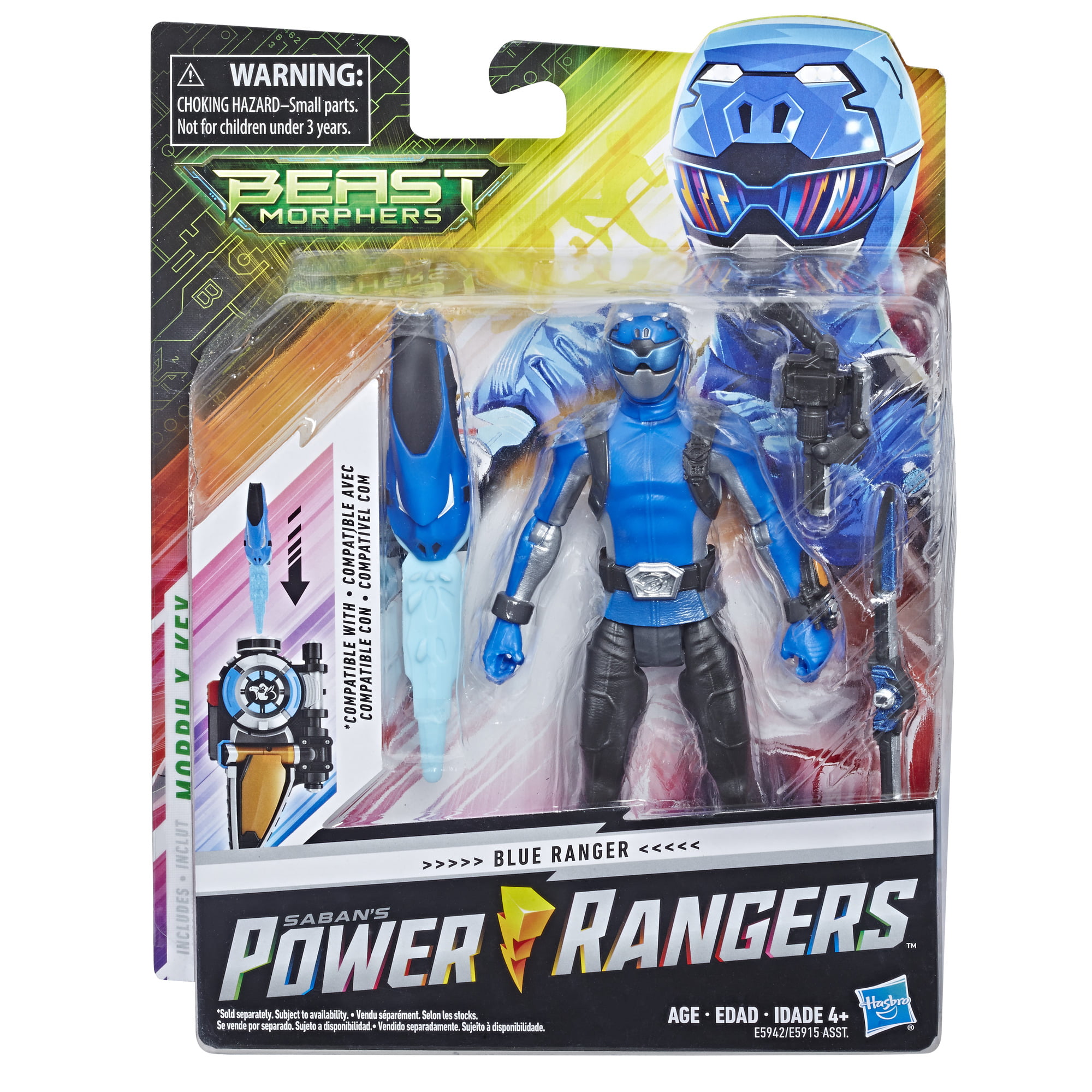 Hasbro 7828 Power Rangers Beast Morphers Beast-X Blue Ranger Actionfigur