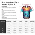 thumbnail image 5 of Sikiie Hawaiian Island Dolphin Print Men's Hawaiian Shirt, Summer Beach Button Pocket Short Sleeve T-Shirt,Small, 5 of 7