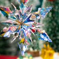 thumbnail image 2 of Adornos de copo de nieve Edición 2022 Adornos de árbol de Navidad de cristal Adornos de Navidad Regalos para el hogar (edición anual 2022 (multicolor)), 2 of 2