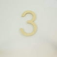 thumbnail image 1 of Package of 1, 6 Inch X 3/4" Baltic Birch "3" Plywood Numbers In The Century Gothic Font | Thick For Art & Craft Project, Made in USA, 1 of 1