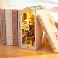 thumbnail image 6 of Rolife 3D Jigsaw Puzzle Wooden Model Building Kit DIY Dollhouse Book Nook Bookshelf Insert Decor Alley Miniature Kit, 6 of 9