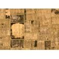thumbnail image 1 of Ahgly Company Indoor Rectangle Patchwork Orange Transitional Area Rugs, 2' x 5', 1 of 4