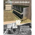 thumbnail image 5 of Lumiparty Chicken Nesting Box, 10 Compartment Metal Nesting Boxes for Hens Laying Eggs, Green, 5 of 5