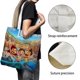 thumbnail image 3 of Luca Bolso de tela con estampado de lienzo para mujer, bolsa de compras reutilizable y estética, con cremallera interior, regalo para mujer,40*40cm., 3 of 6