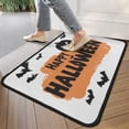 thumbnail image 4 of Happy Halloween Pumpkin Front Door Mat Anti Slip Evil Pumpkin Ghost Doormat Retro for Entry Floor Mat Set Living Room Bedroom Bathroom Crystal Velvet 30x17 Inches, 4 of 7