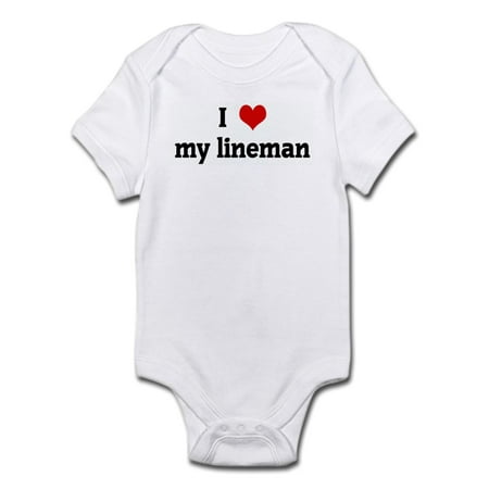 

CafePress - I Love My Lineman Infant Bodysuit - Baby Light Bodysuit