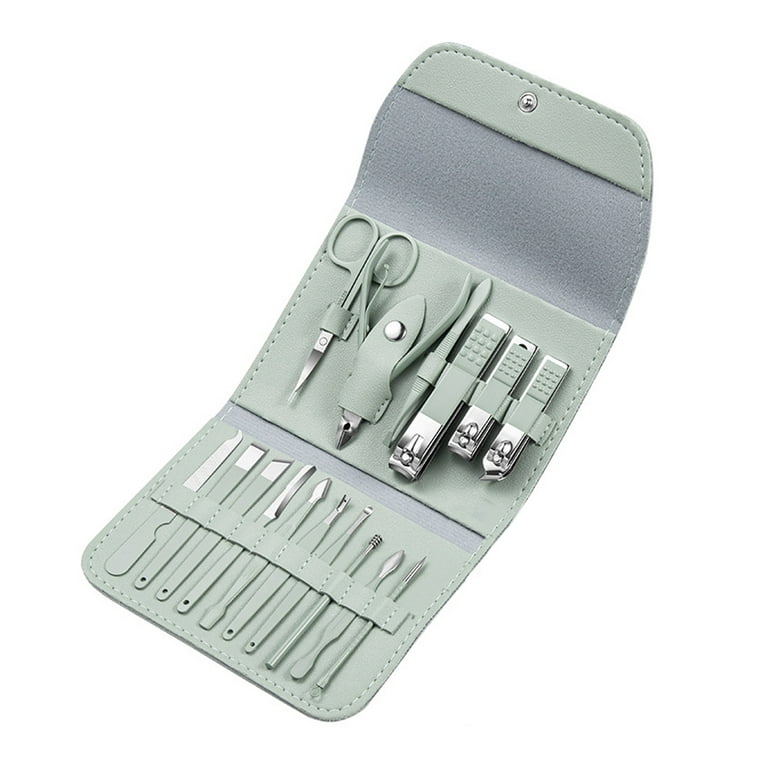Manicure Set, Pedicure Kit Nail Clipper Set Professional Men Grooming Kit  Stainless Steel Portable Travel Nail Kit 