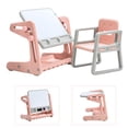 thumbnail image 2 of Topbuy 2 en 1 Enfants Table à Dessin et Chaise Réglable Ensemble avec Espace de Stockage, 2 of 7