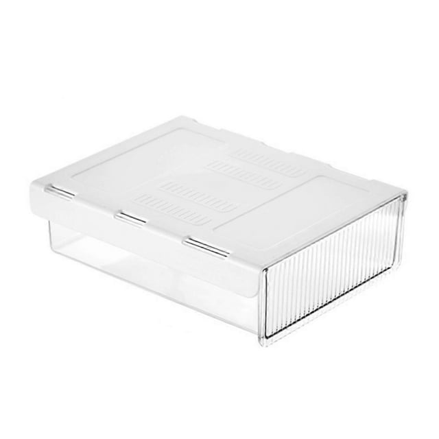Boîte de Rangement Tiroir Boîte de Rangement Grande Capacité invisible Sans Perçage Finition Forte Boîte de Rangement en Plastique