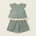 thumbnail image 5 of Futezty Girls Summer Outfits, 4th of July Baby Girl Outfits 2pcs Kid Girl Bowknot Design Sleeveless Tee and Floral Print Leggings Shorts Set, 5 of 5