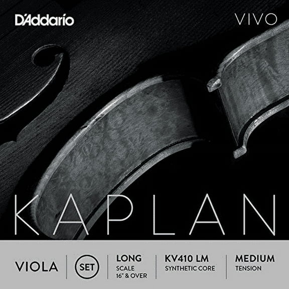 D'Addario Kaplan Vivo Viola String Set | Long Scale | Medium Tension