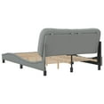 thumbnail image 5 of vidaXL Bed Frame with Headboard Light Grey 137x190 cm Fabric, 5 of 5