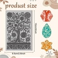 thumbnail image 2 of Flowers Tree Mandala Clay Texture Mat Polymer Clay Molds DIY Clay Texture Tools for Clay Pottery Earring Jewelry Making Stamp Engraving Machines Tree 3.9x2.6x0.1inch, 2 of 9