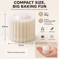 thumbnail image 4 of SouMaox 5 Pcs Double-Ended Cake Mould, 2-in-1 Double-Sided Plastic Dessert Mold with Carved Patterns, Detachable Design for DIY Baking at Home, 4 of 10