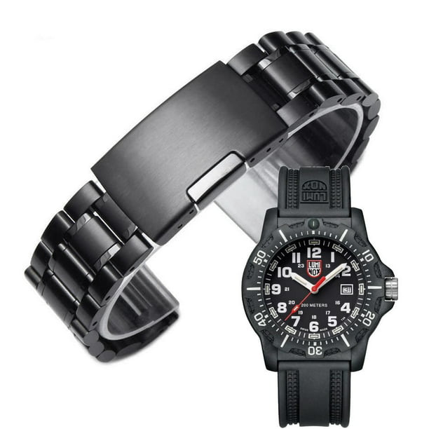 Metal Replacement Watch Band Fits Luminox Black Ops 8880 Diver's 