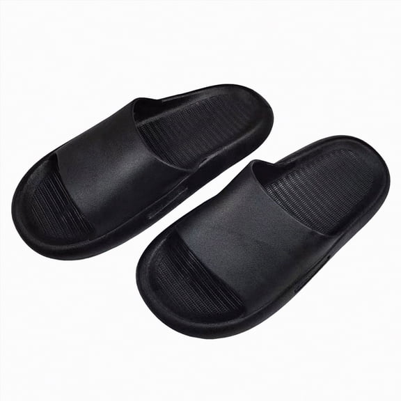 Rotm Kids Shower Shoes Kids Boys Girls Slides Sandals Comfort Non-Slip Beach Pool Shower Shoes Indoor Outdoor Black,30