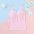 thumbnail image 2 of Babcutegg Kid Girls Bra Soft Cup Molded Padded Adjustable Straps Lightweight Juniors Training Bra Underwear for Girls Pink Size L, 2 of 3