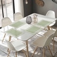 thumbnail image 4 of Placemats Set of 4, Sage Green Linen Key Design Placemats Set of 4, Geometric Back Pattern Tablemats Placemat Table Decoration for Kitchen Table Dinner Party Home Decor Indoor Outdoor 13x19 Inch, 4 of 8