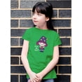 thumbnail image 2 of Cute Halloween Witch T-Shirt Juniors -Image by Shutterstock,  x-Small, 2 of 4