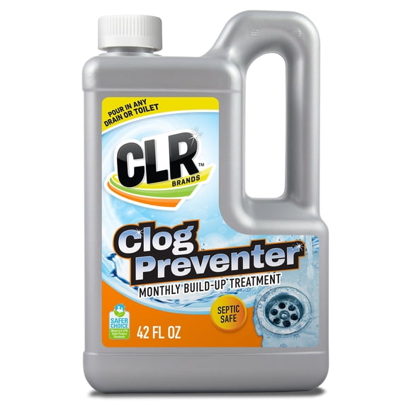 Limpiador de desagües CLR Brands Clog Preventer, botella de 1250 ml