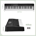 thumbnail image 3 of LINJH 61Key Folding Piano Semi-Weighted Standard Keyboards Digital Piano,Bluetooth,Bag, 3 of 7
