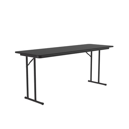 Correll Laminate Folding Seminar Table With Black Granite Finish ST2460TF-07